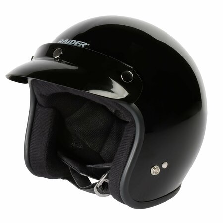 RAIDER Helmet, Open Face Helmet   Blk.  X-Small 26-611-12